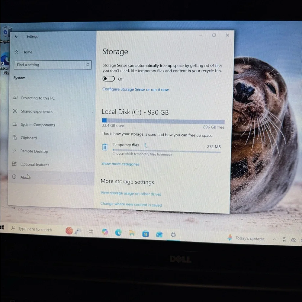 Dell Laptop with Black and Silver Accents
